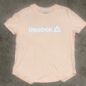 Reebok Light Peach Tee with White Logo